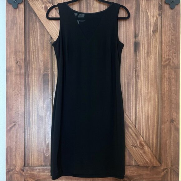 White House Black Market Black Floral Reversible Dress XS/S - Picture 5 of 5